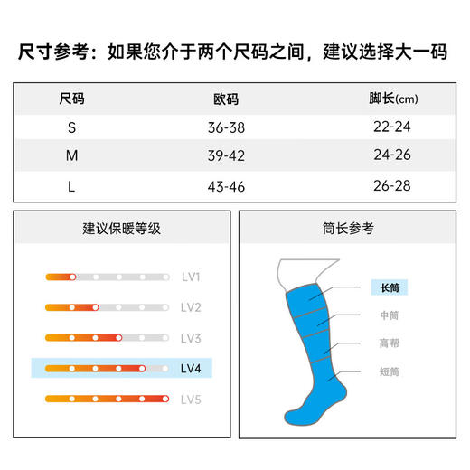 【集合现场采购】戴适乌孙徒步 溯溪防水袜 长筒美利奴加厚缓冲底专利止水口（TBZG） 商品图4