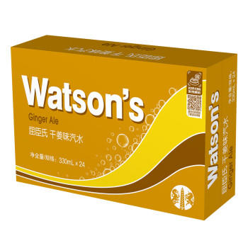 屈臣氏（Watsons）干姜风味苏打水0脂饮料调酒含汽气泡水聚会330mL*24罐装整箱 商品图4