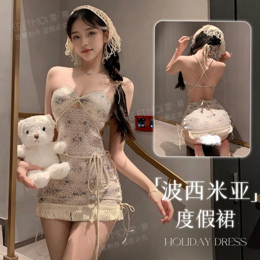 霏慕波西米亚度假碎花连衣裙 商品图0