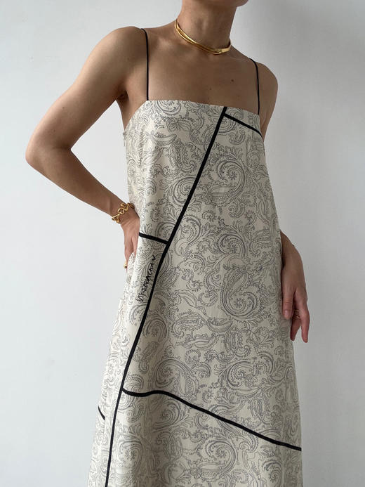 VC｜PF25012 Roma strap dress [连衣裙  米白印花 ] 商品图0