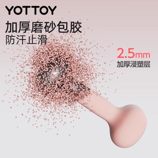 哑铃【YOTTOY】浸塑哑铃杠铃女士健身家用健身器材小哑铃壶架实心铸铁 商品图1