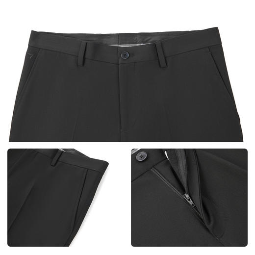 【犀牛褶/免烫】柒牌西裤男士2025秋季新款直筒中腰商务休闲西裤129H72780 商品图2