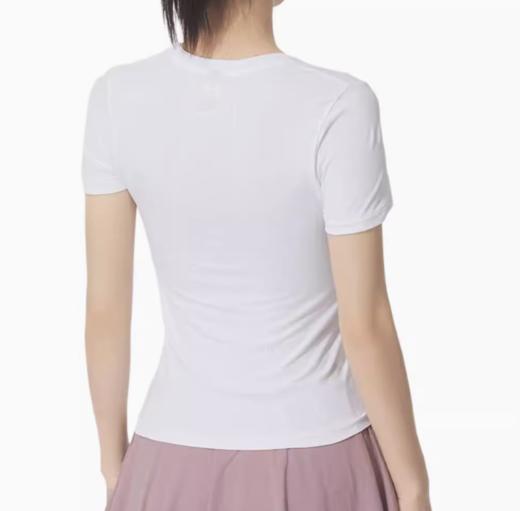 安德玛女士UA训练舒适透气圆领休闲短袖T恤 1388770-100 商品图2