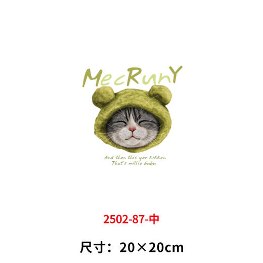 卡通动物小猫咪烫画印花贴新款DIY衣服装饰热白墨烫画 商品图6