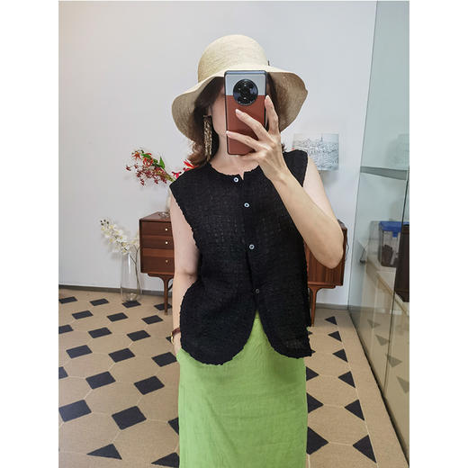 法式慵懒风 拉菲帽盆帽 肌理细密 挺括有型 57cm可调节 折叠便携 轻盈防晒 商品图2