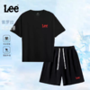 【胸口简约logo 百年品牌 大气礼盒装】Lee 索罗娜宽松凉感T恤/短裤/套装装（LN5X4HNS0012） 商品缩略图6