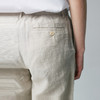 棉仓343818021-微宽松雨露麻开口松紧腰直筒休闲裤 商品缩略图2