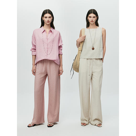 棉仓363618031-初棉亚麻混纺懒人裤 商品图4