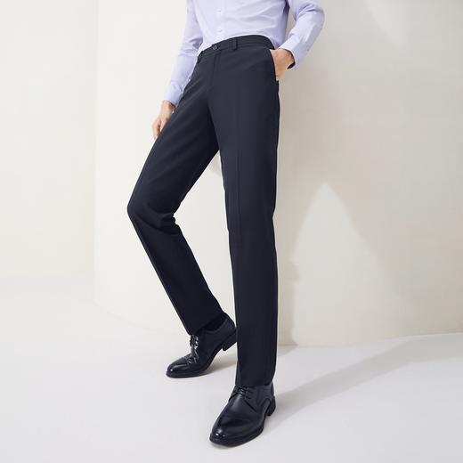 【犀牛褶/免烫】柒牌西裤男士2025秋季新款直筒中腰商务休闲西裤129H72650 商品图1