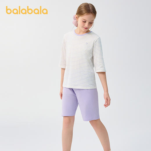 巴拉巴拉儿童睡衣套装男女童家居服小童中大童空调服夏季新款纯棉 商品图2
