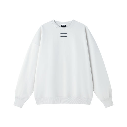 BJHG不计后果美式休闲圆领卫衣男生春秋2025新款恒温暖皮简约卫衣 商品图3