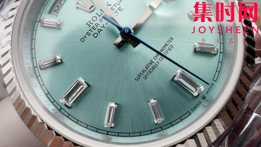 QF配重版 V5版 重量180克+ 冰蓝DD 劳力士星期日历型系列 男士腕表 日志40mm 商品图2