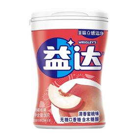 益达木糖醇无糖口香糖（清香蜜桃味）约40粒/瓶装