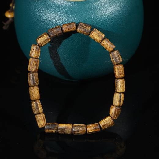 BC.SN6.26-6  白棋九分沉桶珠，4.39g 商品图0