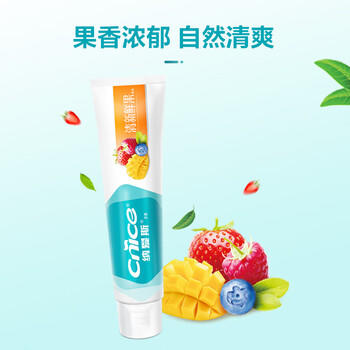 纳爱斯牙膏清新口气去异味口臭去渍牙龈护理防蛀成人鲜果牙膏120g 商品图7