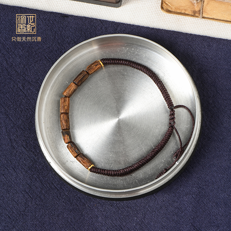 天然芽庄白奇楠桶珠 沉水级  4.8mm*8颗 1.1克 SP11674