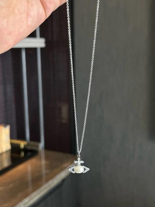 西太后土星Ada十字水钻珍珠镶嵌最新款项链 商品图2