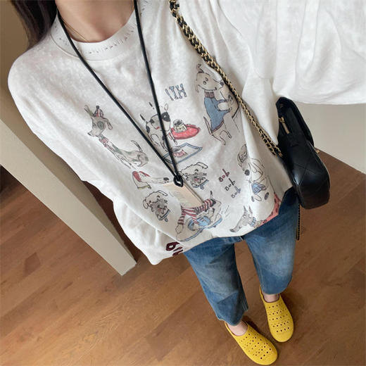 韩代松弛感小众洋气宽松对季节防晒罩衫 商品图11