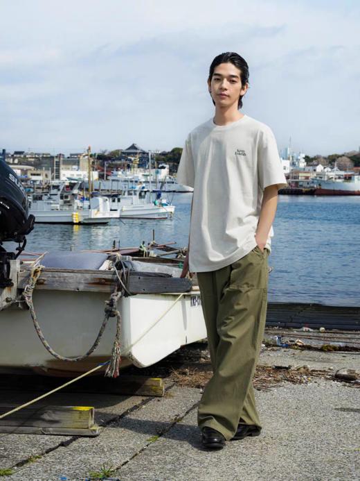 Evistub/E-5XDX622/字母水浆印花宽松休闲短袖 商品图1