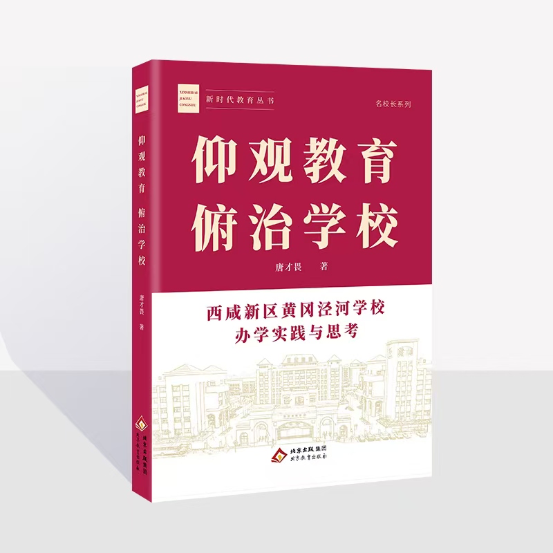 仰观教育 俯治学校——西咸新区黄冈泾河学校办学实践与思考  新时代教育丛书  名校长系列  唐才畏  著   北京教育出版社  校长智库教育研究院