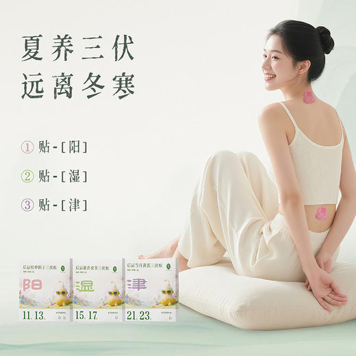 【会员专享】后辰新款三伏贴10贴/盒 商品图0