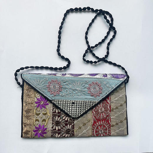 风情满满～信封包女包印度尼泊尔手工老绣片刺绣花民族风手包小包斜挎 商品图5