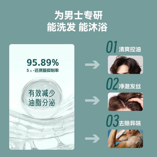 美国天然之扉男士洗发水净爽无硅油去屑止痒清爽控油蓬松400ml效期26年8月 商品图5