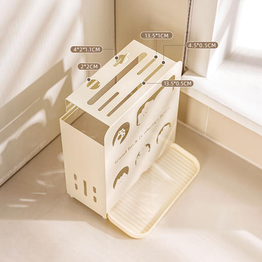 摩登主妇刀架置物架2025新款厨房菜刀架多功能台面款刀具收纳架子 商品图1