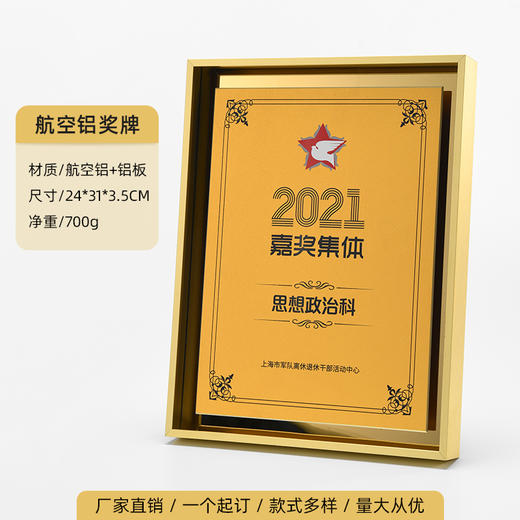 短视频平台活动颁奖纪念弹幕哔哩哔哩奖牌加盟代理创意金属授权牌 商品图4