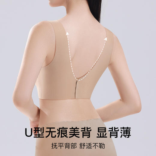 提拉轻盈小兔子3.0 舒适文胸 粉底液薄款隐形内衣提拉防抖防下垂薄收副乳大胸显小无痕文胸 商品图8