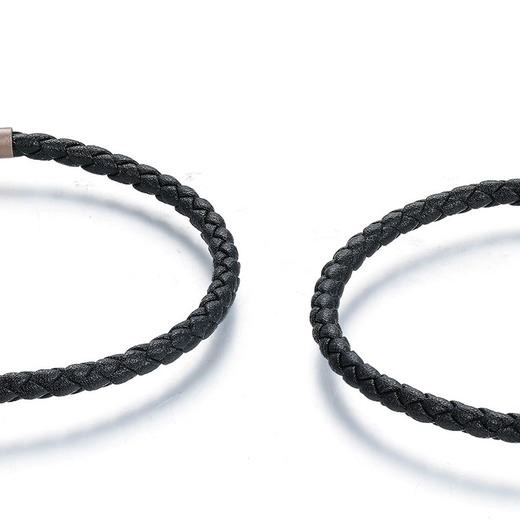 PJ0400001-3.0-H17 六桂福LUK KWAI FOOK 配绳黄金转运珠串珠手绳 黑色皮绳 商品图2