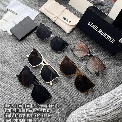 【镜框自重轻，好戴不下滑！】gm墨镜网红太阳镜 防紫外线墨镜女 百搭时尚墨镜女 高级感-QQ 商品图1