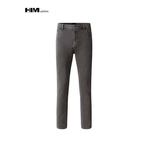 HIM漢崇 复古做旧吊磨小破牛仔裤男舒适修身弹力休闲裤 2026春季 商品图0