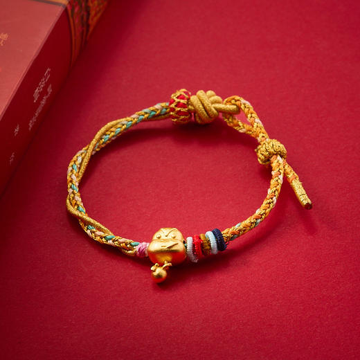 【普陀山】2025十二生肖款金蛇手绳好运手工编织手绳本命年 商品图2