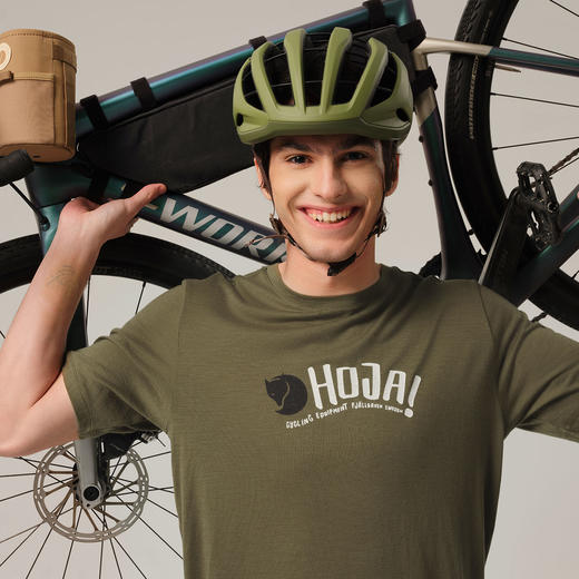 北极狐 25年新款hoja户外骑行运动短袖T恤 情侣羊毛T恤12600252 商品图1