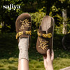 预售~Safiya/索菲娅2025小众复古刺绣飞鸟百搭拼色厚底懒人包头勃肯拖SFD3110150 商品缩略图7