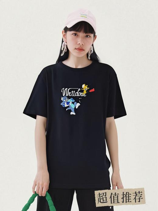 中秋大力度清仓~（不支持退）双面印花汤姆卡通印花短袖T恤M1-1-喜出 商品图0