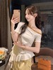 张心子【南法假日】夏日气质露肩斜肩短袖上衣 U2506001 商品缩略图9