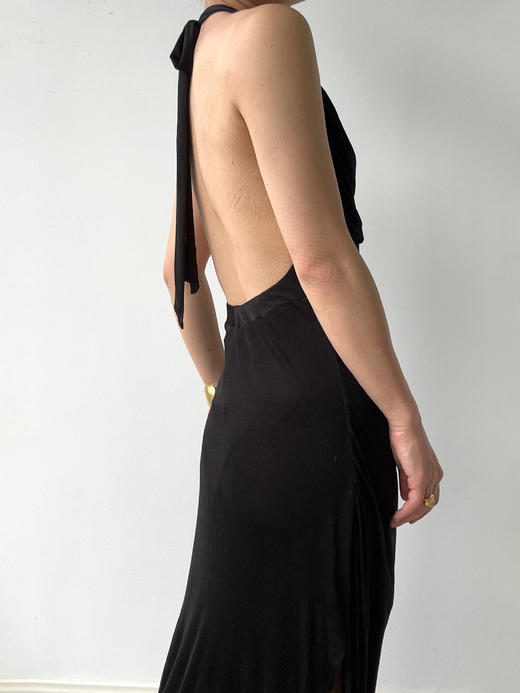 CG｜South Beach Dress [ 黑色挂脖针织连衣裙] 商品图6