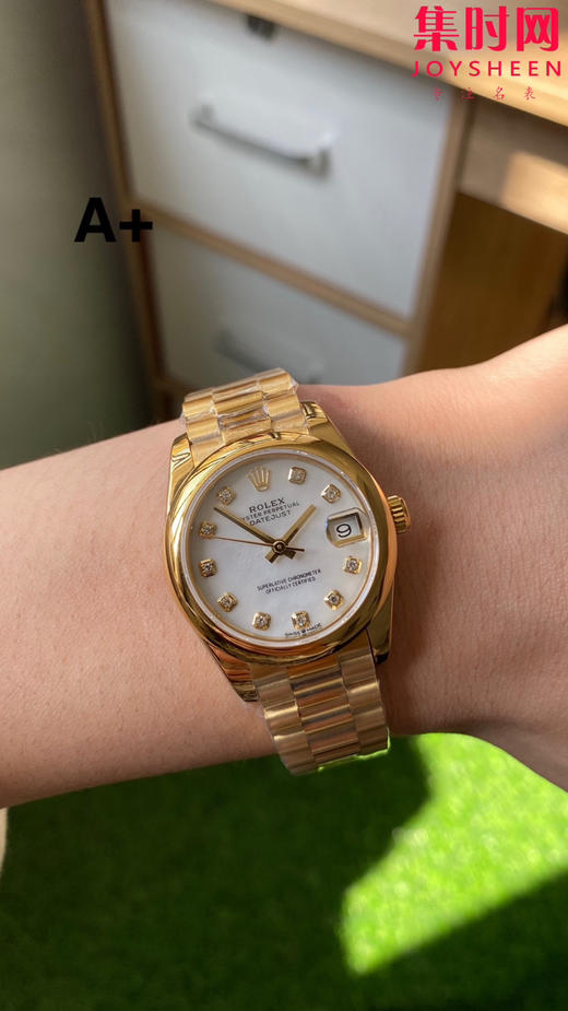 劳力士GS日志31系列 女款日志31mm 全金贝母钻面 女士腕表 2236机 新品劳力士女款蚝式日志型腕表31mm 到货 商品图8