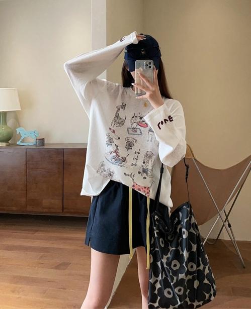 韩代松弛感小众洋气宽松对季节防晒罩衫 商品图2