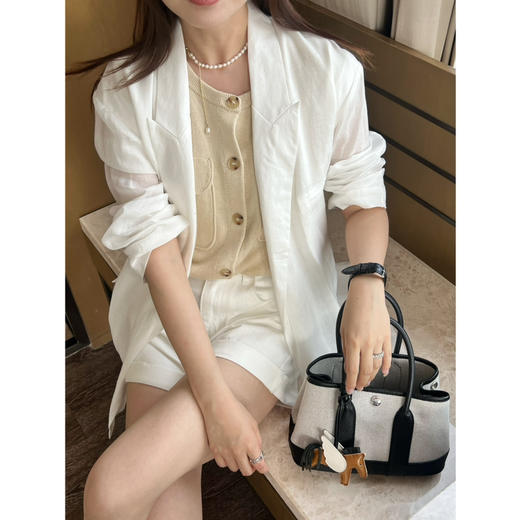 2506511    ed 亚麻西装 2色 商品图3