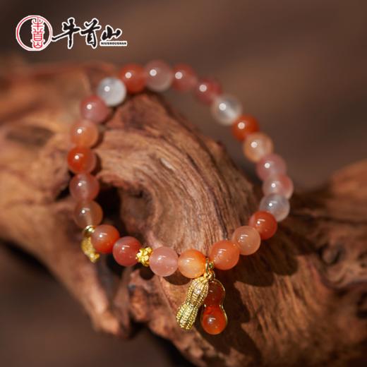 牛首山文创南红冰飘多彩好事发生单圈8mm手串国风送闺蜜朋友礼物 商品图4