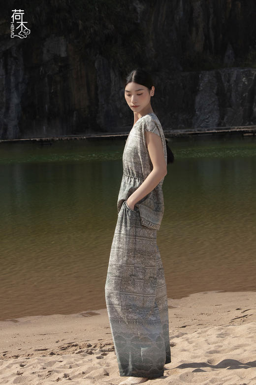 荷木HEMU丨何以良渚·宽腿裤 商品图2