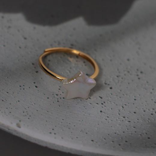 【甄珠贝】一只小可爱！五角星巴洛克戒指 纯银配件 商品图1