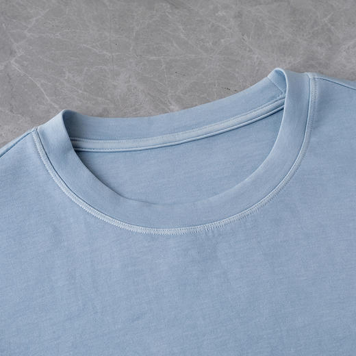 【林栖设计小店】【植物染】荷叶边T恤宽松简约百搭2025秋季新款短袖上衣1952134B 商品图6