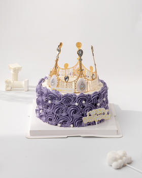 紫晶女王 生日蛋糕（百分百进口动物奶油）