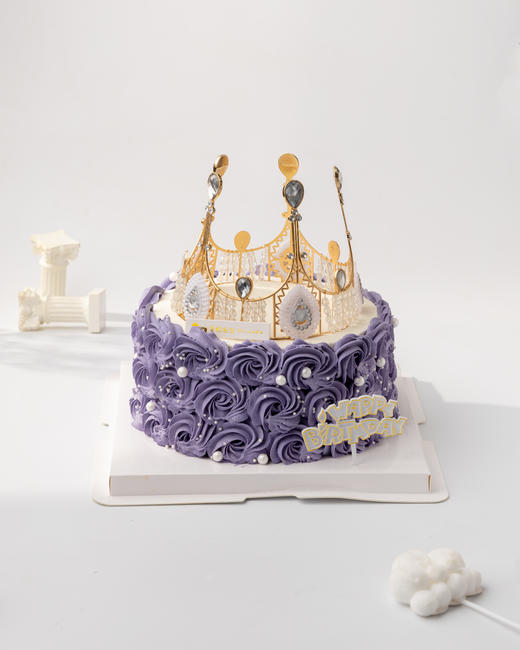 紫晶女王 生日蛋糕（百分百进口动物奶油） 商品图0