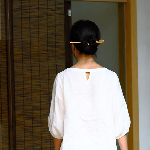 【陌上桃木系列--桃木发簪】纯桃木制作，满满寓意，全束发，半束发皆可承载着极其丰富的文化内涵和象征意义 商品图2