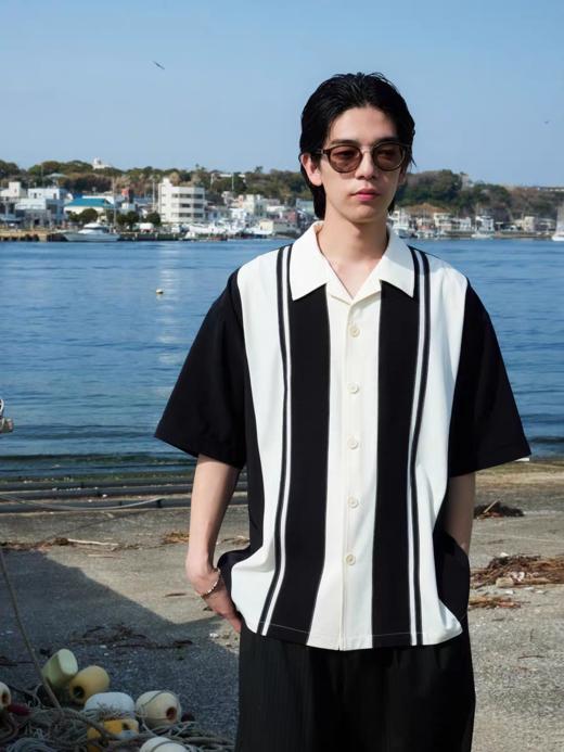 Evistub/E-5XCS513/古巴领短袖衬衫男夏 商品图0